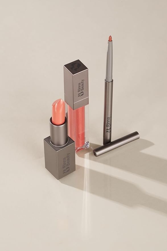 Rinna Beauty Lip Kit - Call Me Coral - All-in-One Lip Kit Includes Lipstick Lip Gloss and Lip Liner - Vegan Long-Lasting Anti-Aging &amp Moisturizing Cruelty-Free - 1 each