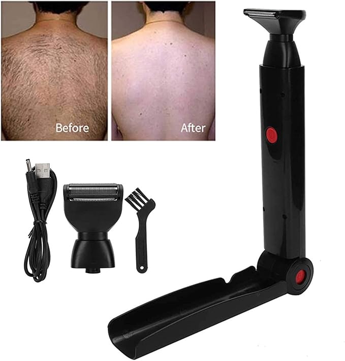 Generic Back Body Electric Shaver - Full Body Leg Hair Removal Back Hair Body Removal Tools | Body Shaving Groomer Electric Back Hair Shaver Back Shaver Body Grooming Trimmers for Men and Women