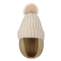 Women Caps with Hair Knit Beanie Cap with Extensions Short Straight Hairstyle Hat Wigs Winter Knitted hat bob Wig