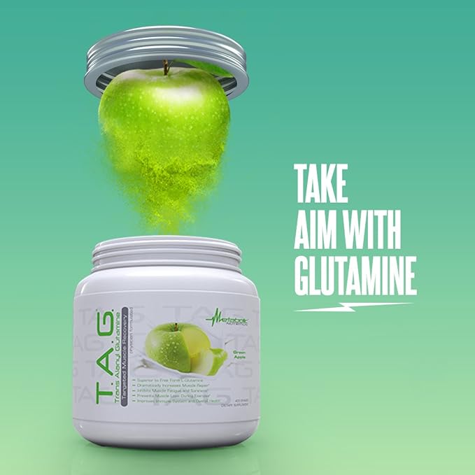 Metabolic Nutrition TAG Trans Alanyl Glutamine 100% L-Glutamine Peptide Powder Pre Intra Post Workout Supplement 400 Grams (40 Servings) (Unflavored)