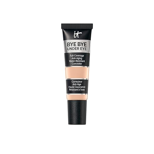 IT Cosmetics Bye Bye Under Eye Concealer - Water-Resistant 24H Full Coverage Brightening Concealer For Dark Circles Fine Lines Redness &amp Discoloration Anti-Aging Color Correcting Cream - 0.4 f