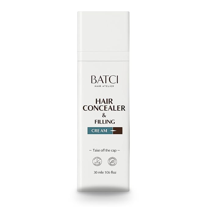 Batcı Hair Concealer &amp Filling Cream for Bald Spots &amp Thinning Hair ? Waterproof Sweat-Proof Scalp Coverage ? Natural Root Touch-Up Cream for Men &amp Women ? 30ml