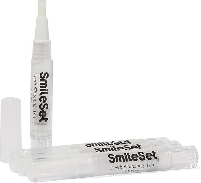 Smile Set Premium Teeth Whitening Gel Pen - Brightening Formula - (Pack of 4)