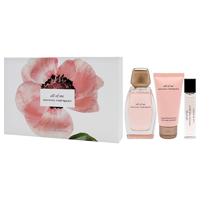 Narciso Rodriguez All Of Me for Women - 3 Pc Gift Set 3.3oz EDP Spray 1.6oz Body Lotion 0.33oz EDP Spray