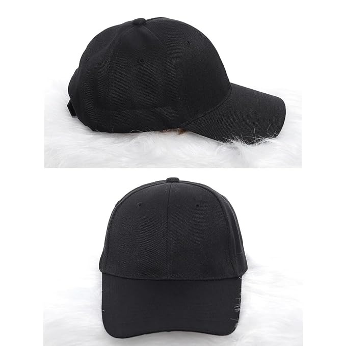Baseball Cap Wig Long Straight Hair Extensions With Black Hat Heat Resistant Synthetic Fiber Hairpieces Adjustable Wig for Women Girls Mixed Light Brown18 Inch Synthetic Fiber Light Brown Highlights