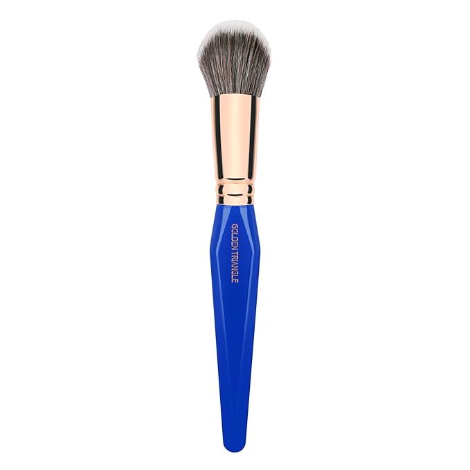 Bdellium Tools Professional Makeup Brush - Golden Triangle 968 BDHD Phase II - With All Vegan and Soft Synthetic Fibers For Versatile Application &amp Blending (Blue 1pc)