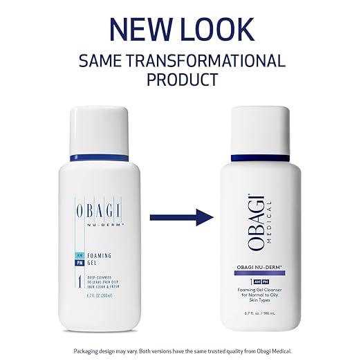 Obagi Nu-Derm Foaming Gel Cleanser for Face ? Deep-Cleansing &amp Hydrating Facial Cleanser with Aloe Vera ? For Normal to Oily Skin Types
