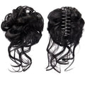 Hair Accessories Synthetic Hair Bun Messy Curly Bun Claw Clip Bun Headband Wig Ponytail Hair Extensions Women Wig Hair Bun Hair Pieces For Women(SW207-05)