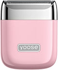 yoose Electric Razors for Women IPX7 Alloy Body Bikini Trimmer for Women (USB-C Trimmer Comb Multi Shaving Modes) Portable Size Sakura Pink
