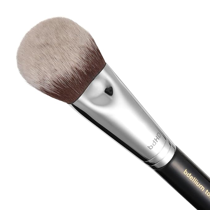 Bdellium Tools Professional Makeup Brush - Maestro Series 988 BDHD Phase I Large Foundation/Powder - With Soft Synthetic Fibers For Application &amp Blending (Black 1pc)