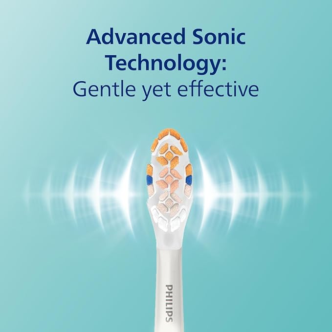 Philips Sonicare DiamondClean Smart 9300 Electric Toothbrush Sonic Toothbrush with App Pressure Sensor Brush Head Detection 4 Brushing Modes and 3 Intensity Levels Rosegold Model HX9903/65