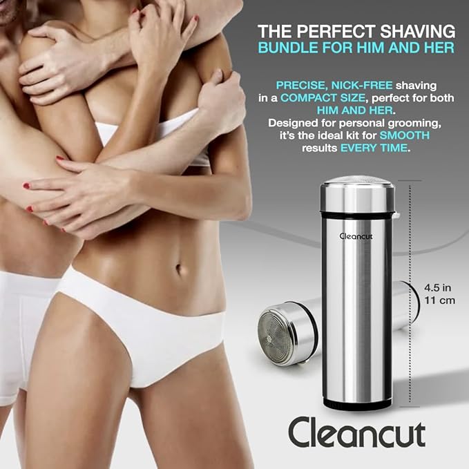 Replacement Kit for Cleancut ES412 Personal Shaver - Blade and Foil Head Replacement for Precision Shaving - Includes New Blade Foil &amp Cap - Made in Japan Easy to Install