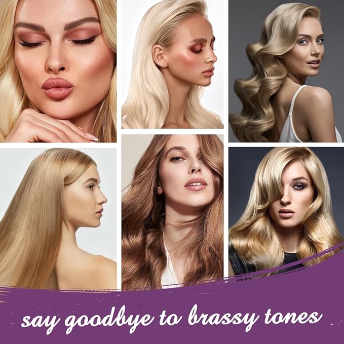 Karseell For Blonde Silver Gray Highlighted Hair Purple Hair Mask Professional Neutralizes Brass &amp Yellow Tones 16.90 oz 500ml