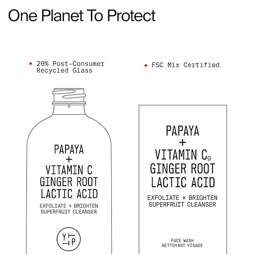 Youth To The People Superfruit Facial Cleanser - Papaya + Vitamin C Gentle Exfoliating Face Wash Cellular Skin Renewal with AHA + BHA Evens Skin Tone &amp Texture for Soft + Radiant Skin Sulfate-f
