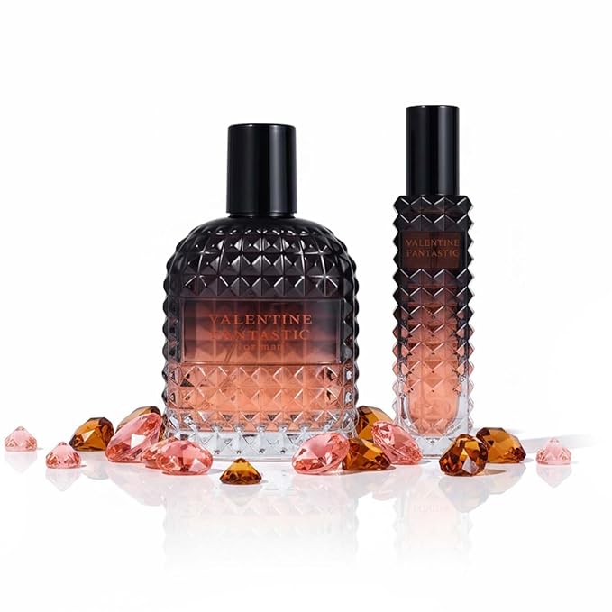 Valentine Fantastic Cologne for Men 100ml and 30ml Travel Spray Eau De Parfum Gift Set for Men 2 Pack
