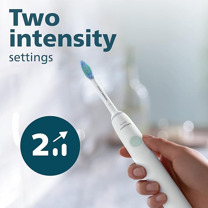 Philips Sonicare 2100 Power Toothbrush Rechargeable Electric Toothbrush White Mint HX3661/04