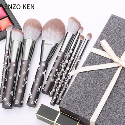 Natural Goat Hair Makeup Brush Set Professional Snowflake Cosmetic Brushes Makeup Set Natural Makeup Brushes Natural Bristle Makeup Brushes Natural Hair Makeup Brushes Set Professional.