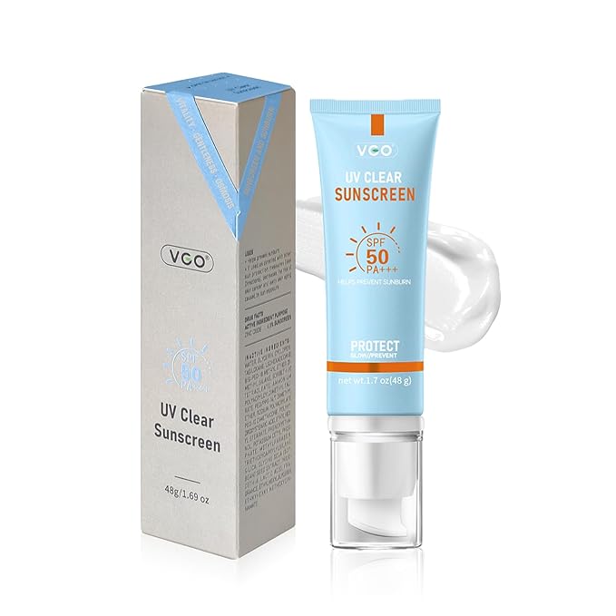 VGO Mineral Sunscreen for Face Reef Safe Sunscreen Oil-Free Face Moisturizer with SPF 50 Broad-Spectrum UVA/UVB Protection Lightweight Non-Comedogenic Travel Size (1 pack)