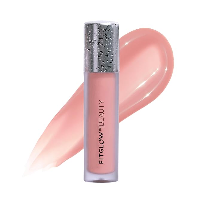 FITGLOW Beauty Lip Colour Serum | Hydrating Lip Gloss | Plumping Anti-Aging Lip Treatment | Natural Shine with Pomegranate Sterols &amp Collagen | Buildable Color for Dry Chapped Lips | Go - 10g