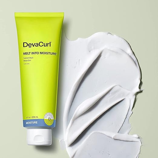 DevaCurl Melt Into Moisture Treatment Mask | Reduces Tangles | Leaves Curls Silky-Soft and Shiny