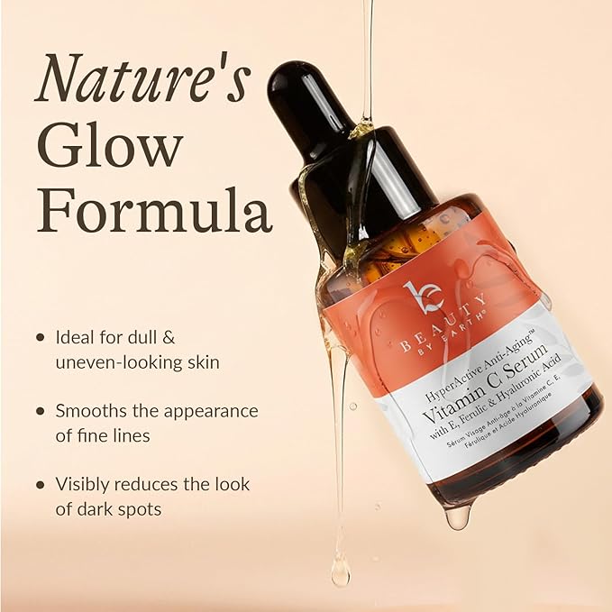 Vitamin C Face Serum - USA Made with Natural &amp Organic Ingredients Skin Brightening Vitamin C Serum for Face for Women Discoloration Correcting &amp Anti Aging Facial Formula with Antioxidants
