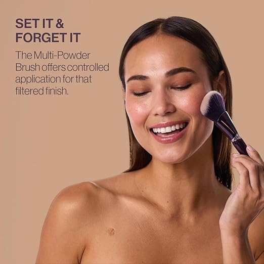 Anisa Beauty Multi-Powder Brush | Versatile Face Brush for Setting Finishing| Soft Synthetic Fibers for Smooth Application | Professional Quality Makeup tool