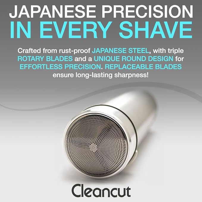 Replacement Kit for Cleancut ES412 Personal Shaver - Blade and Foil Head Replacement for Precision Shaving - Includes New Blade Foil &amp Cap - Made in Japan Easy to Install