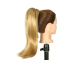 EARSHOT Hair Buns Hair Piece 18 Inch Synthetic Straight Ponytail Hair Extensions Wig Bun Wrap Ponytail Barrette Clips for Women Hair Accessories Hair Accessories For Girls (Color : T4/27/30)