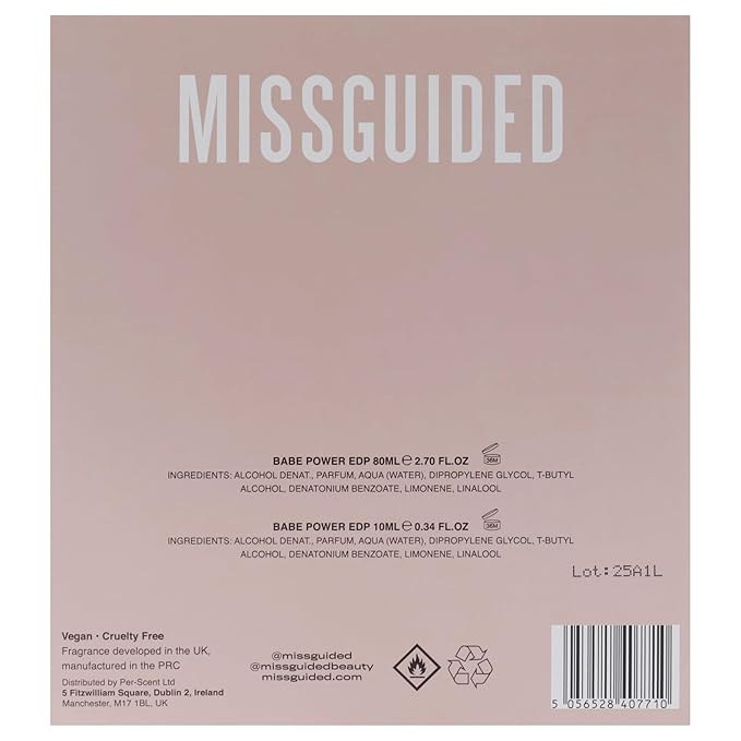 Missguided Babe Power for Women - 2 Pc Gift Set 2.7oz EDP Spray 0.34oz EDP Spray