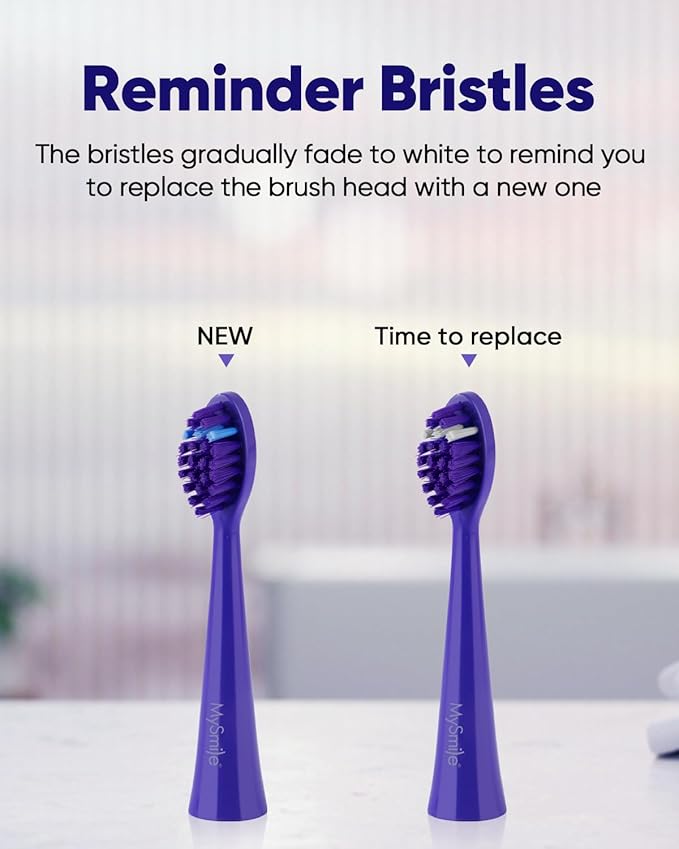 MySmile DY156 Electric Toothbrush for Adults Rechargeable Sonic Battery Toothbrush Portable with 3 Brush Heads 2 Mins 5 Modes Smart Timer 45000VPM One Charge for 60 Days