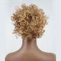 EARSHOT Hair Buns Hair Piece Ladies Fashion Wig Fluffy Curly Hair Bun Short Curly Hair Comb Ball Head Ponytail Hair Extension Synthetic Hair Bun Hair Accessories For Girls (Color : 04)