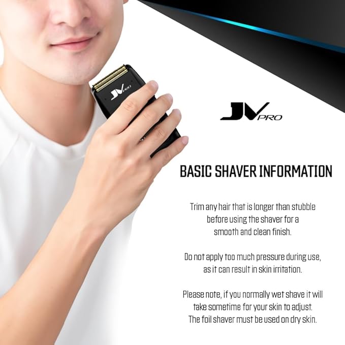 Shadow Premium Electric Shaver with Precision Cutting Technology - Cordless Gold Titanium Foil Shaver for Smooth Close Shaves ? Rechargeable 11000 RPM High Torque Motor