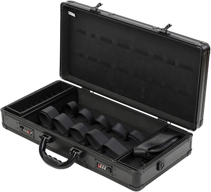 DNYSYSJ Barber Carrying Case Barber Case Stylist Tool Box Professional Salon Hair Cutting Grooming Kit Storage Organizer for Clippers Scissors Barber Supplies (B)