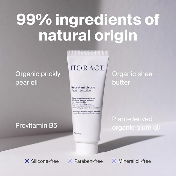 HORACE Gift Set with Purifying Face Cleanser Gentle Face Scrub and Mattifying Face Moisturizer - Skincare Set for Cleansing and Hydrating