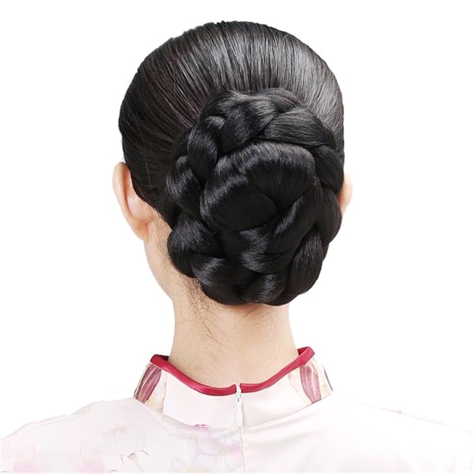 RemeeHi Braided Updo Hair Extensions Clip in/on Costume Bun Chignon Hairpieces 30#