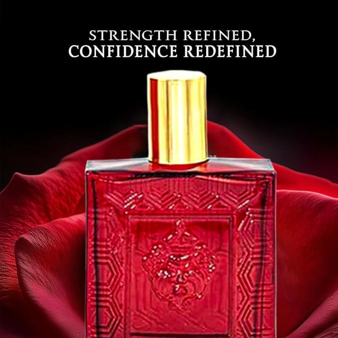 Valentine Milano Cologne for Men (EDP) &amp Lion Versatile (EDT) Red Flame for Men Cologne Fragrance for Man 3.4 Fl Oz Each (Pack of 2)