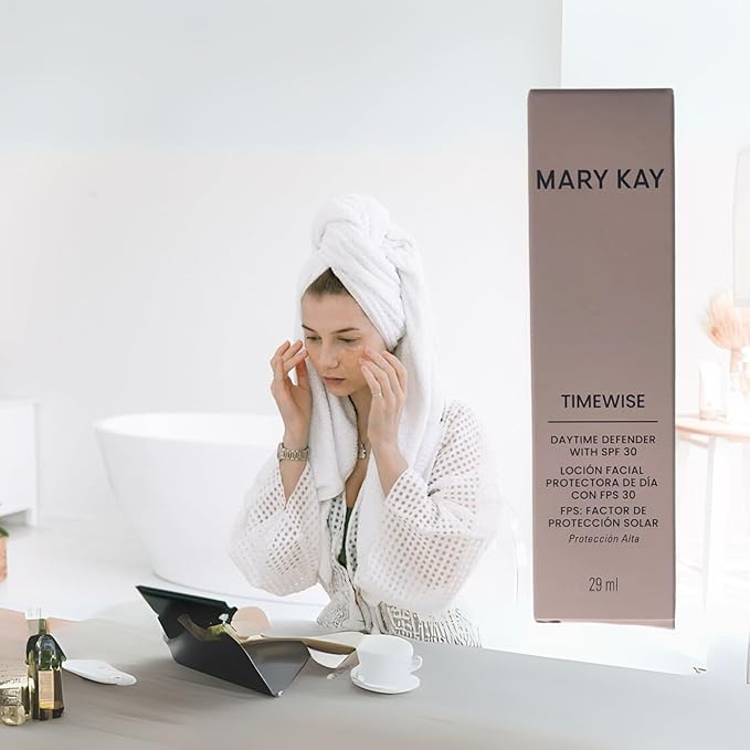TimeWise Daytime Defender Bloqueador Solar Facial SPF 30 - High Protection Moisturizer Face Cream 0.98 fl oz Bloqueador Solar Facial Con Color Sunscreen and Hydrating Skin Care