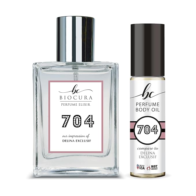 BC Perfume 704 Spray + Body Oil Set Impression of Delina Exclusif Blend Sample For Women / 10ml+50ml
