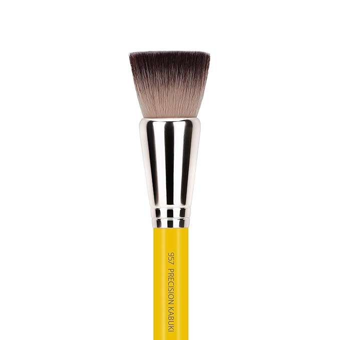 Bdellium Tools Professional Makeup Brush - Studio Series 957 Precision Kabuki - With Soft Synthetic Fibers For Versatile Application (Yellow 1pc)