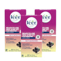 Veet Leg and Body Hair Remover Cold Wax Strips 40 ct (Pack of 3)