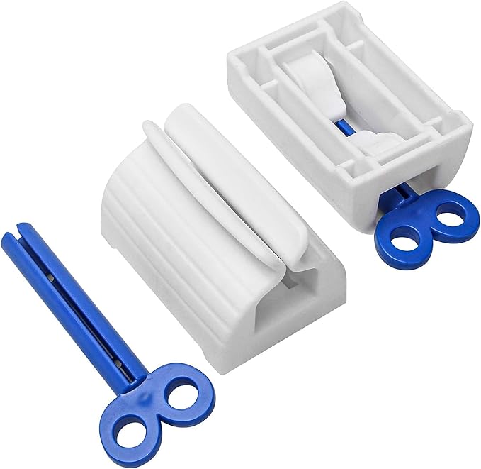 Toothpaste Squeezer Key ? Bonus Tube Roller for Max Whitening &amp Fluoride Tubes | Fits Most Toothpaste Sizes | Easy Squeeze No Waste | 5-Pack Value Set
