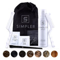 Simpler Hair Color Dark Brown Mustache and Beard Upgraded Brush Kit with 3 Brushes Included for Precision Application - Gentle Natural Looking Beard Coloring for Men