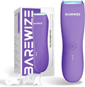 Bikini Trimmer for Women Pubic Hair Trimmer Waterproof USB-C Rechargeable LED Light Replaceable Blade Electric Razors for Women Electric Lady Shaver (Violet)