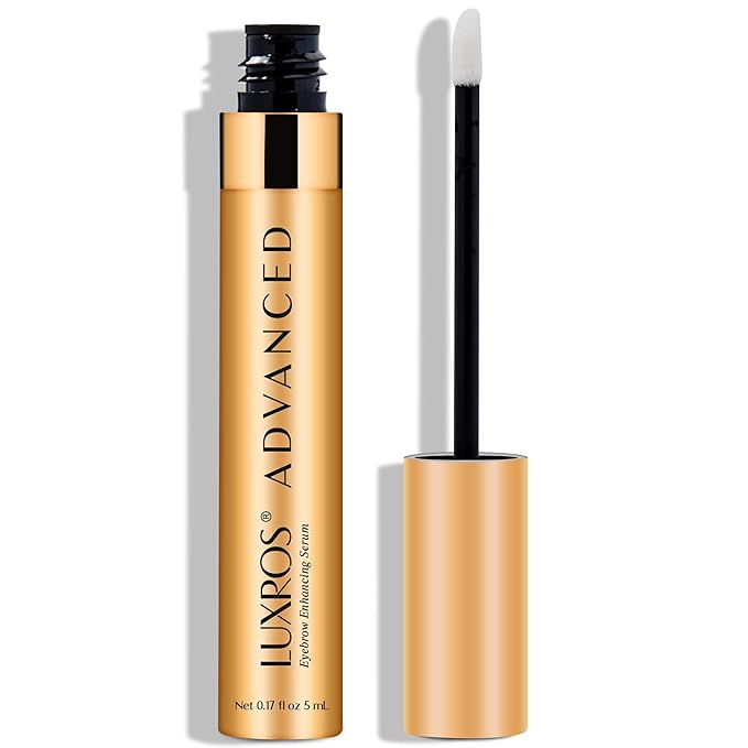 LUXROS Advanced Growth Serum for Full Thick Eyebrows - USA Made See Results in 4-8 Weeks (5 ml)