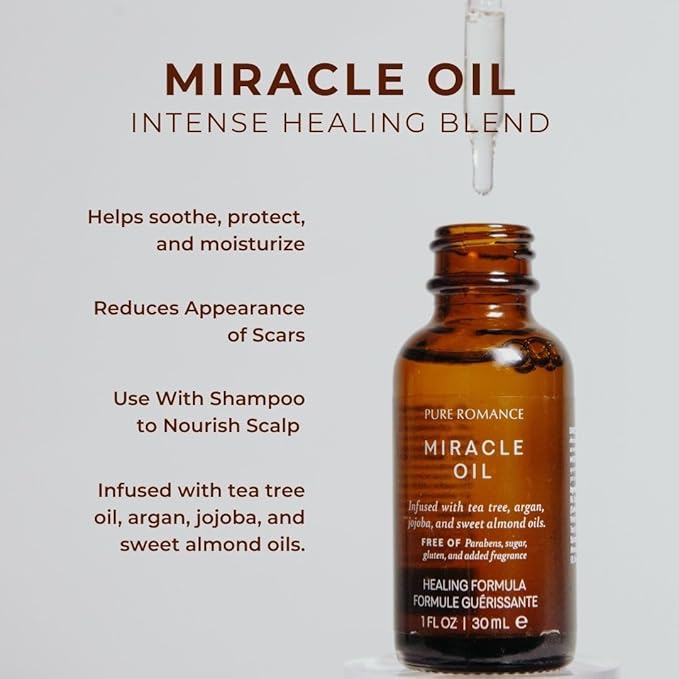 Pure Romance HeLi Miracle Oil | Natural Body Oil with a Versatile Healing Formula Our Best Skin Care Product for the Repairing Damaged Skin the Natural Way 1 Fl Oz