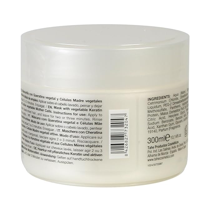 Tahe Botanic Nutri-Therm Hair Mask with Pure Keratin and draft Plant Stem Cells 300 ml