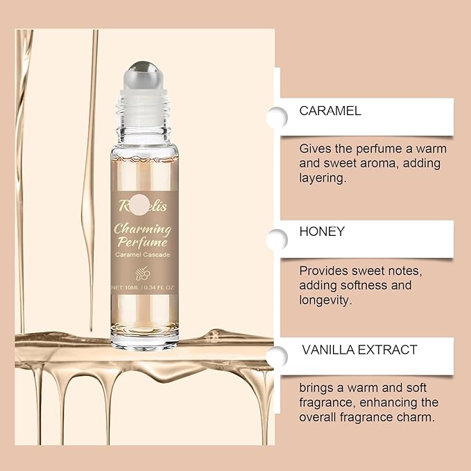 Caramel Honey Delicate Scent Perfume - Exquisite Fragrance For A Sensory Journey(2PCS)