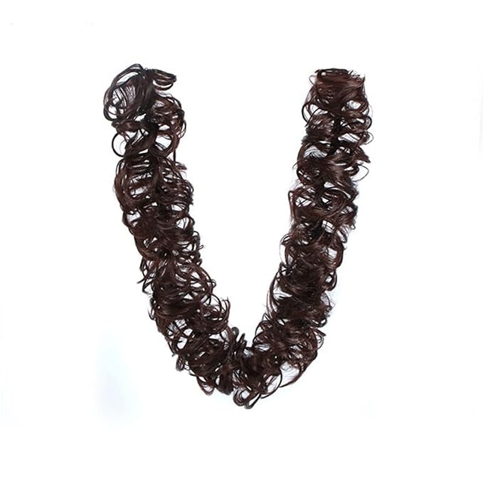 SONGCHAO Fake Hair Bun Messy Bun Ponytail Hair Extensions 80cm Long with Elastic Rubber Band Synthetic Fluffy Wrap Wig Women Hair Bun Hair Accessories (Color : M2-33)