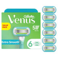 Gillette Venus Extra Smooth Womens Razor Blade Refills 6 Count Designed for a Close Smooth Shave