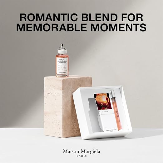 Maison Margiela - Replica - On a Date Eau de Toilette Set - Floral Fragrance - With Patchouli Rose &amp Black Current Accords - 1 Fl Oz &amp 0.3 Fl Oz Travel Size